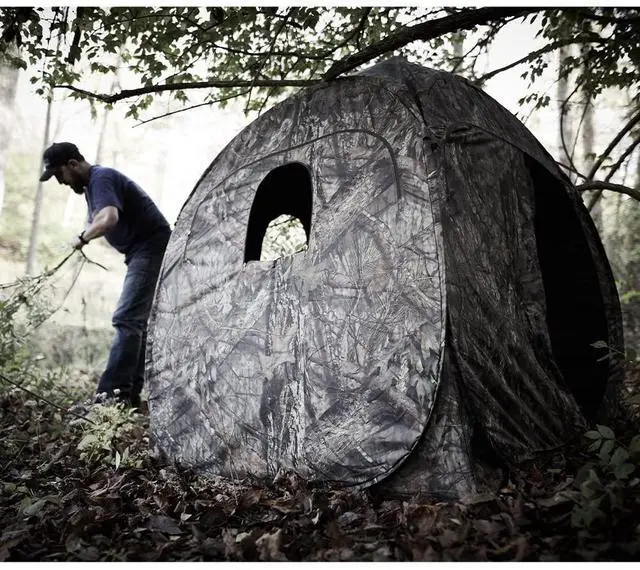 Alt view image 9 of 9 - Ameristep AMEBL1010 Doghouse Run & Gun Blind Mossy Oak Breakup Country Blind