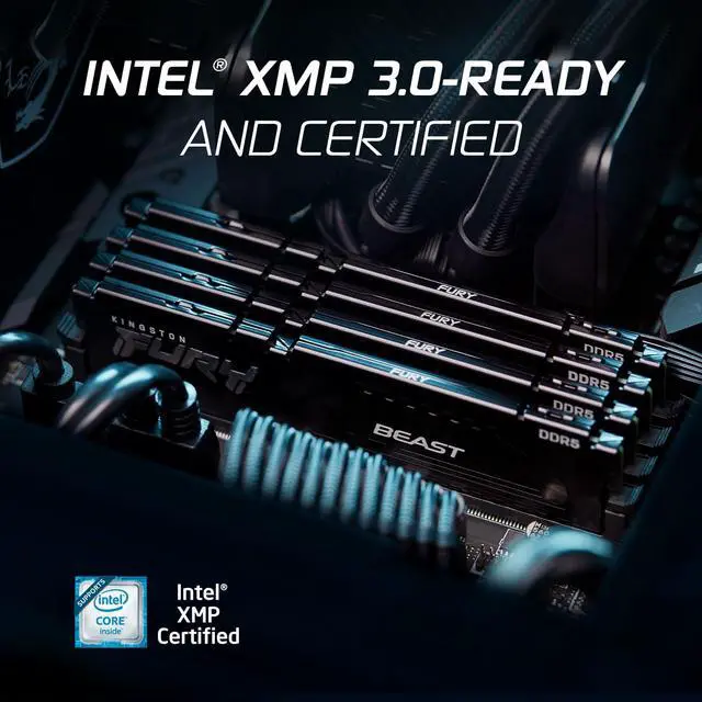 Alt view image 7 of 7 - Kingston Fury Beast 8GB 6000MT/s DDR5 CL30 Desktop Memory | AMD Expo | Single Module | KF560C30BBE-8