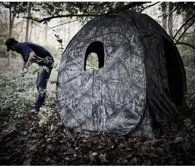 Alt view image 8 of 9 - Ameristep AMEBL1010 Doghouse Run & Gun Blind Mossy Oak Breakup Country Blind