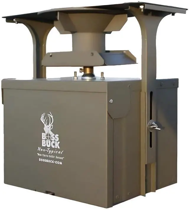 Alt view image 16 of 20 - Boss Buck BB-1.5BB 12V High Torque Motor Hunting Game Feeder Kit w/ Timer Holder