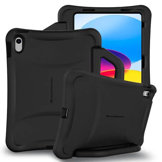Alt view image 6 of 11 - Brenthaven Bounce Rugged Carrying Case Apple iPad (10th Generation) Smartphone - Drop Resistant, Impact Absorbing, Bump Resistant, Impact Resistant, Scratch Resistant - Handle