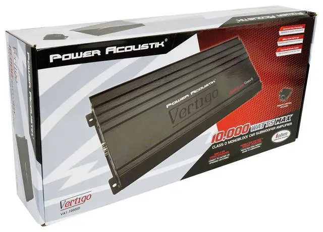 Alt view image 14 of 15 - Power Acoustik Monoblock Amplifier, 1600W Max