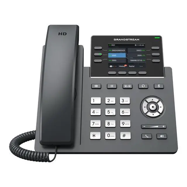 Alt view image 2 of 3 - GRP2615 IP Phone | 10 Lines, 5 SIP Accounts | 4.3-Inch Color Display | Wi-Fi 5 | Dual-Port Gigabit Ethernet with Integrated PoE