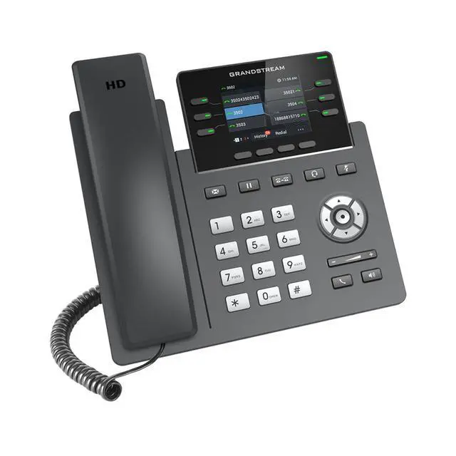 Alt view image 3 of 3 - GRP2615 IP Phone | 10 Lines, 5 SIP Accounts | 4.3-Inch Color Display | Wi-Fi 5 | Dual-Port Gigabit Ethernet with Integrated PoE