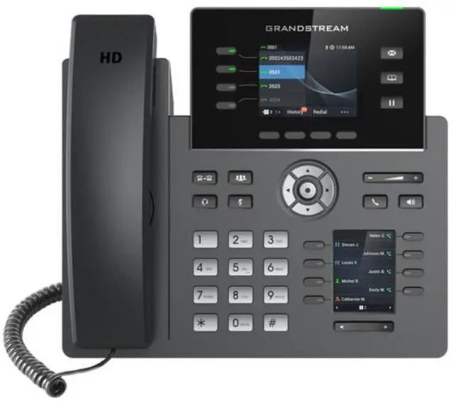 Main image of GRP2614 IP Phone | 4 Lines, 6 SIP Accounts | 2.8-Inch Color Display | Dual-Port Gigabit Ethernet with Integrated PoE