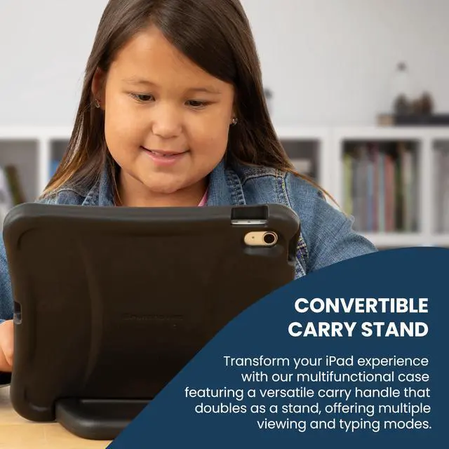 Alt view image 9 of 11 - Brenthaven Bounce Rugged Carrying Case Apple iPad (10th Generation) Smartphone - Drop Resistant, Impact Absorbing, Bump Resistant, Impact Resistant, Scratch Resistant - Handle