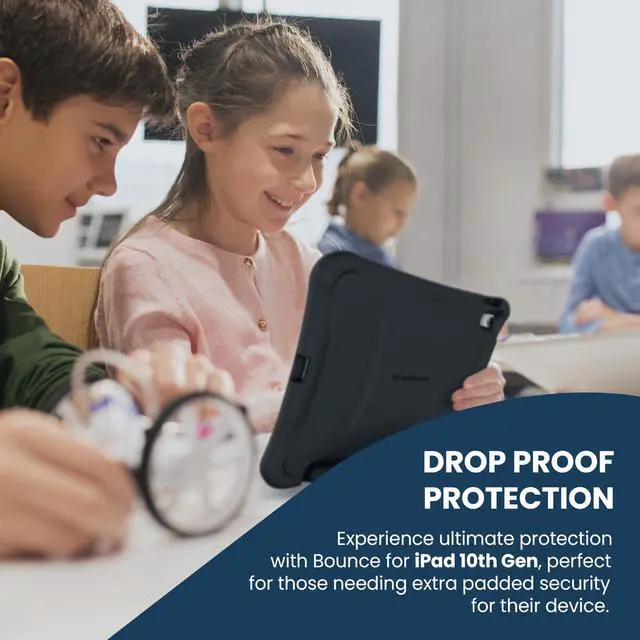 Alt view image 11 of 11 - Brenthaven Bounce Rugged Carrying Case Apple iPad (10th Generation) Smartphone - Drop Resistant, Impact Absorbing, Bump Resistant, Impact Resistant, Scratch Resistant - Handle