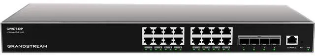 Main image of Grandstream GWN7812P | 16-Port Gigabit Ethernet Layer 3 Managed PoE Switch