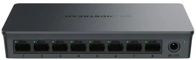 Alt view image 3 of 5 - Grandstream Layer 2 Unmanaged Switch, 8 x GigE, Plastic Case GWN7701