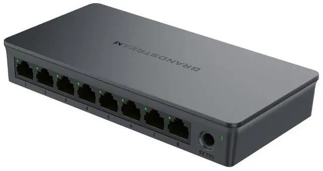 Alt view image 4 of 5 - Grandstream Layer 2 Unmanaged Switch, 8 x GigE, Plastic Case GWN7701