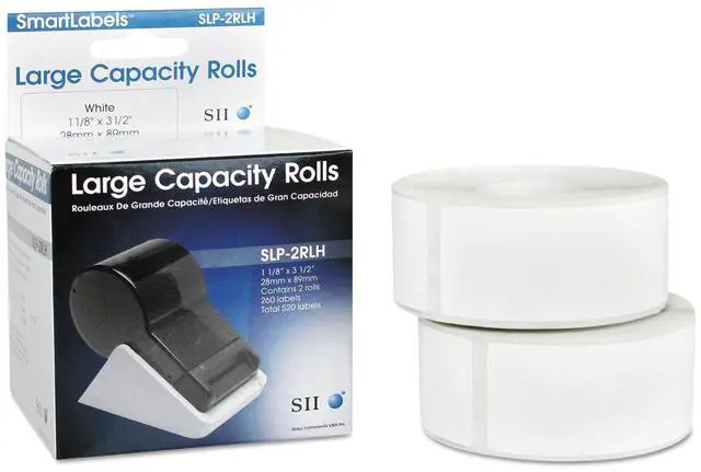 Alt view image 3 of 3 - Seiko Instruments Clear Address Labels for Smart Label Printers (SLP-2RLC)