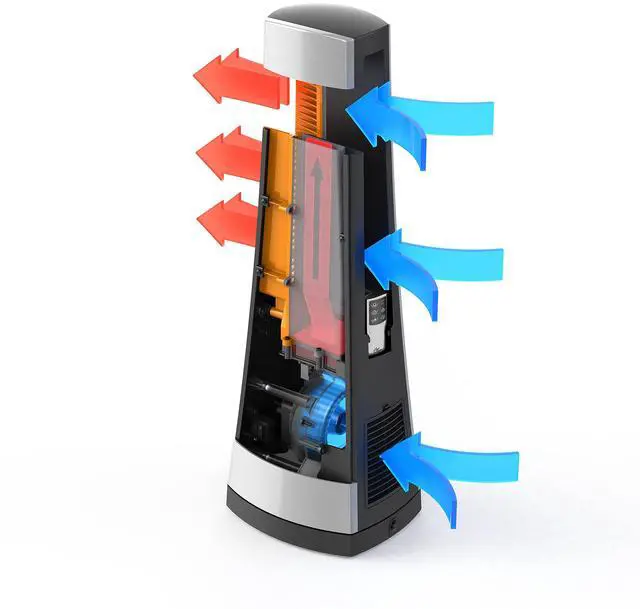 Alt view image 8 of 9 - lasko aw300 air logic bladeless heater