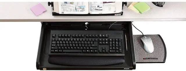 Alt view image 11 of 12 - 3M KD45 Keyboard Tray,25 in W,Black