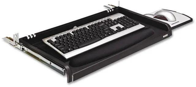 Alt view image 7 of 12 - 3M KD45 Keyboard Tray,25 in W,Black
