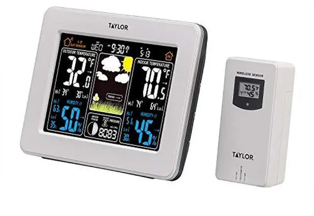 Main image of Taylor Wireless Digital Deluxe Color Weather Station Forecaster