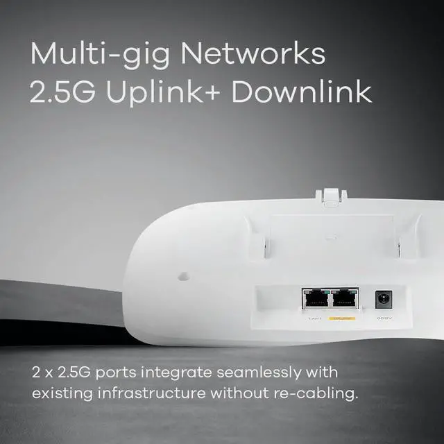 Alt view image 17 of 18 - Zyxes BE11000 WiFi 7 Triple-Radio NebulaFlex Pro Access Point WBE530