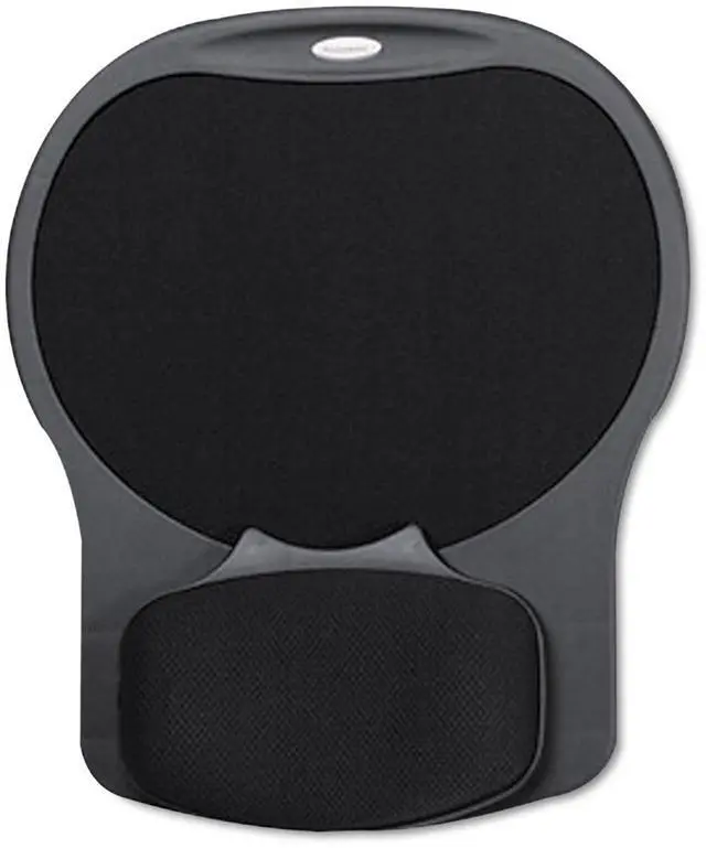 Main image of Fellowes Easy Glide Gel Mouse Pad Wrist Rest - Black (93730)