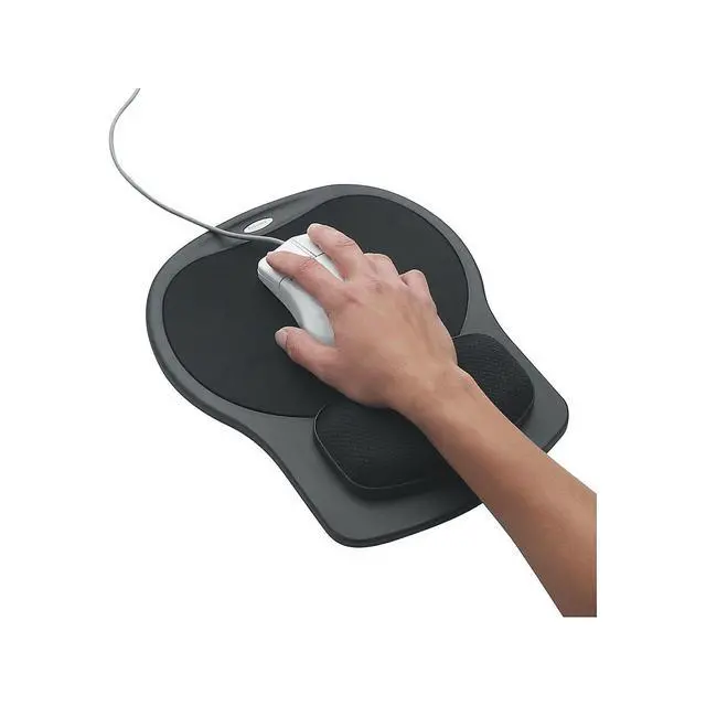 Alt view image 4 of 4 - Fellowes Easy Glide Gel Mouse Pad Wrist Rest - Black (93730)