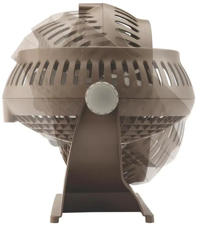 Alt view image 5 of 5 - lasko 505 small desk fan with10-inch pivoting head, portable electric plug-in table fan creates a quiet personal cooling breeze, ideal for travel, bedroom, dorm, and office - bronz