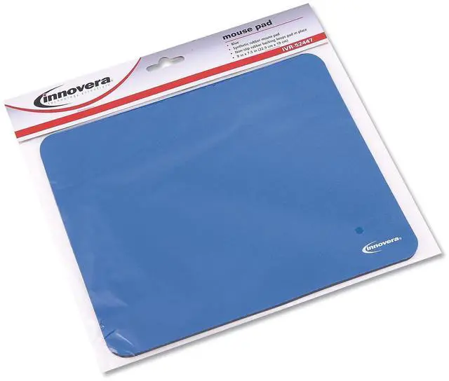 Alt view image 7 of 9 - Innovera Natural Rubber Mouse Pad, Blue (IVR52447)