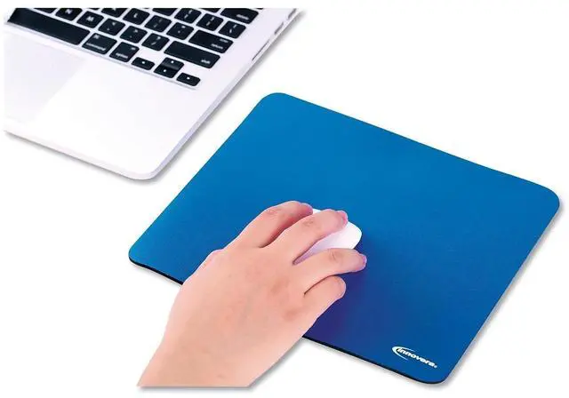 Alt view image 8 of 9 - Innovera Natural Rubber Mouse Pad, Blue (IVR52447)