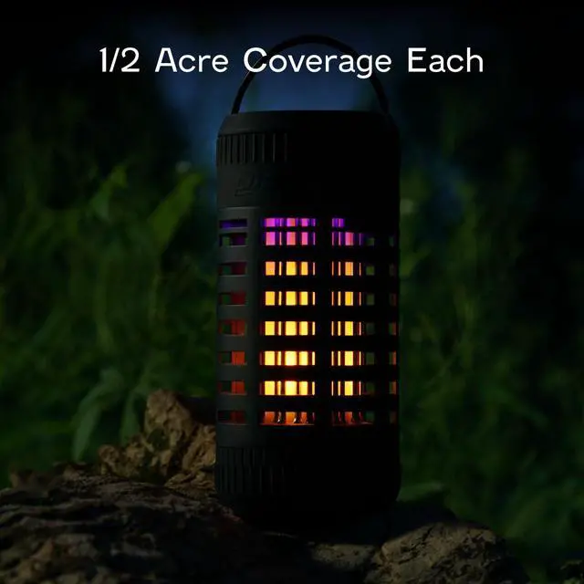 Alt view image 6 of 8 - PIC Portable Insect Killer Lantern, Camping Bug Zapper, Outdoor Bug Zapper, Dual LED Mode Multipurpose Lantern, Pest Control,½ Acre Coverage