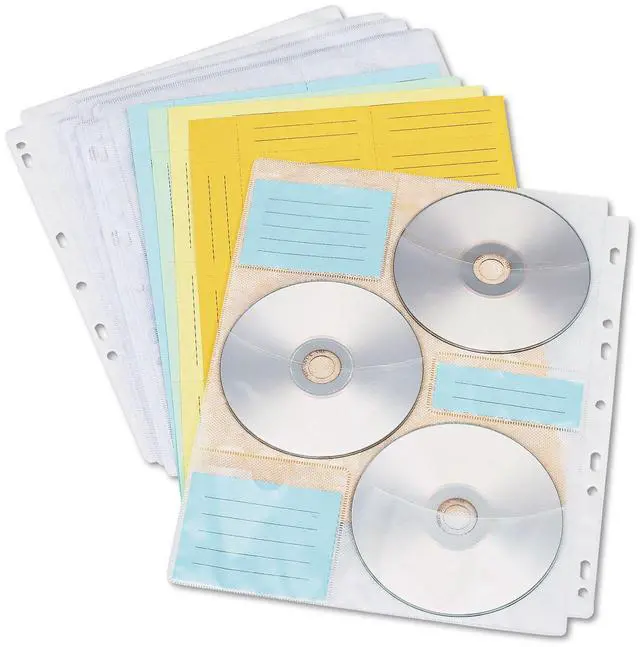 Main image of Innovera Ivr39301 - Two-sided Cd/dvd Pages for 3 & 4 Ring Binder, 10/pack