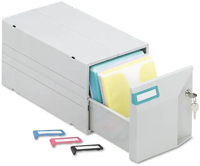 Alt view image 2 of 7 - Innovera 39501 CD/DVD Storage Drawer Holds 150 Discs Light Gray