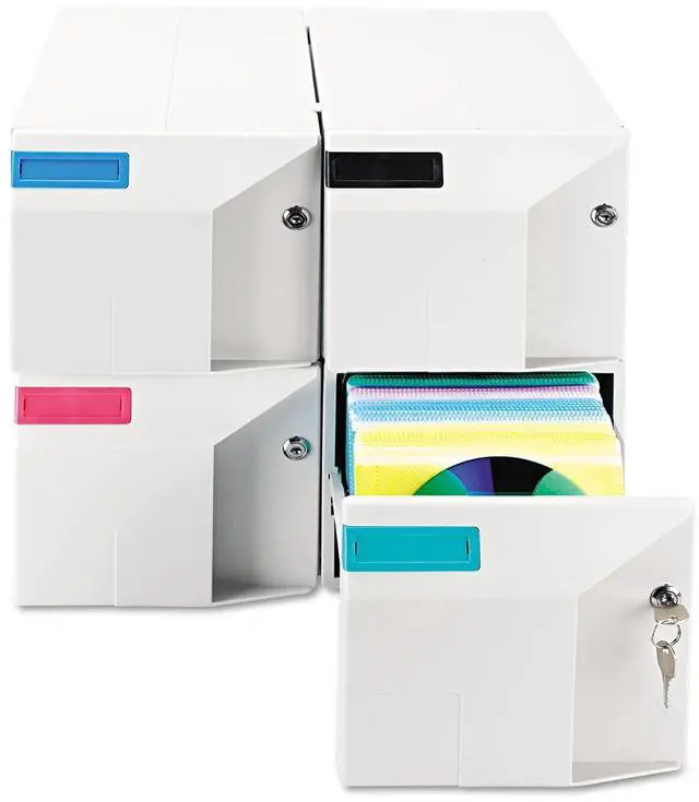 Alt view image 5 of 7 - Innovera 39501 CD/DVD Storage Drawer Holds 150 Discs Light Gray