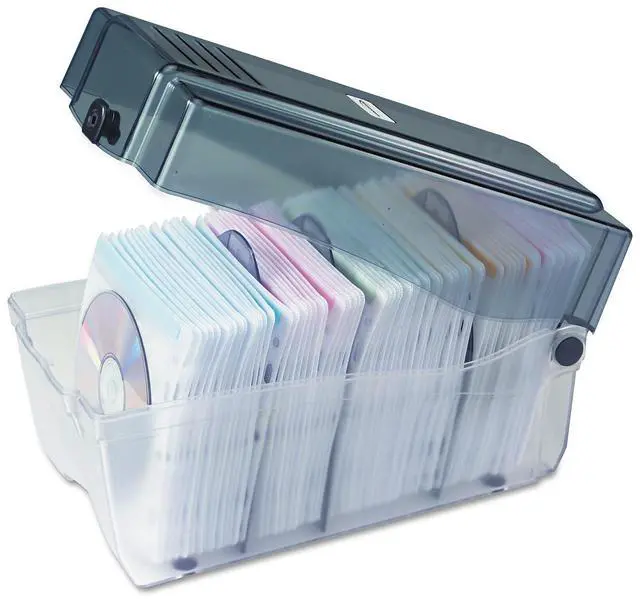 Alt view image 2 of 7 - Innovera CD/DVD Storage Case IVR39502 Each. Grey/Clear