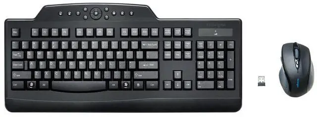 Alt view image 15 of 16 - Kensington Black Proprietary Interface RF Wireless Standard Wireless Media Desktop Set