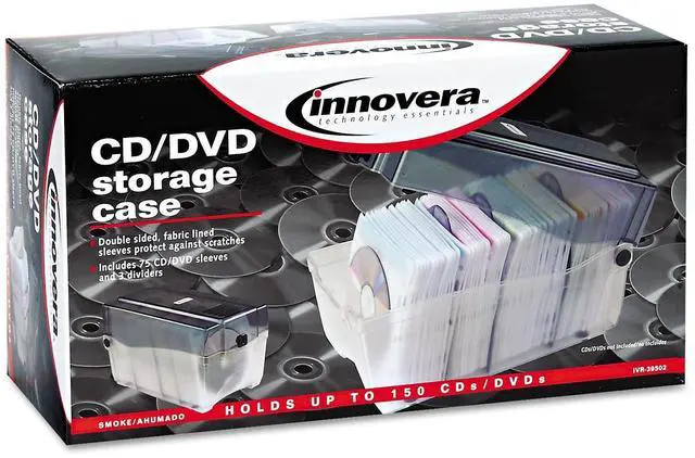 Alt view image 4 of 7 - Innovera CD/DVD Storage Case IVR39502 Each. Grey/Clear