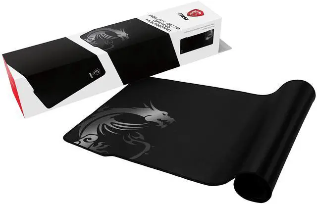 Alt view image 2 of 8 - msi agility gd70 - xxl extended gaming mouse pad, silk gaming fabric surface, soft seamed edges, anti-slip base - 900 x 400 x 3 mm