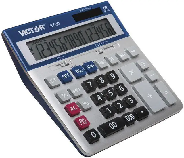 Alt view image 15 of 15 - Victor 6700 Large Desktop Calculator 16-Digit LCD