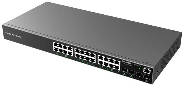 Alt view image 2 of 4 - Grandstream Enterprise Layer 2+ Managed PoE Network Switch, 24 x GigE, 4 x SFP GWN7803P