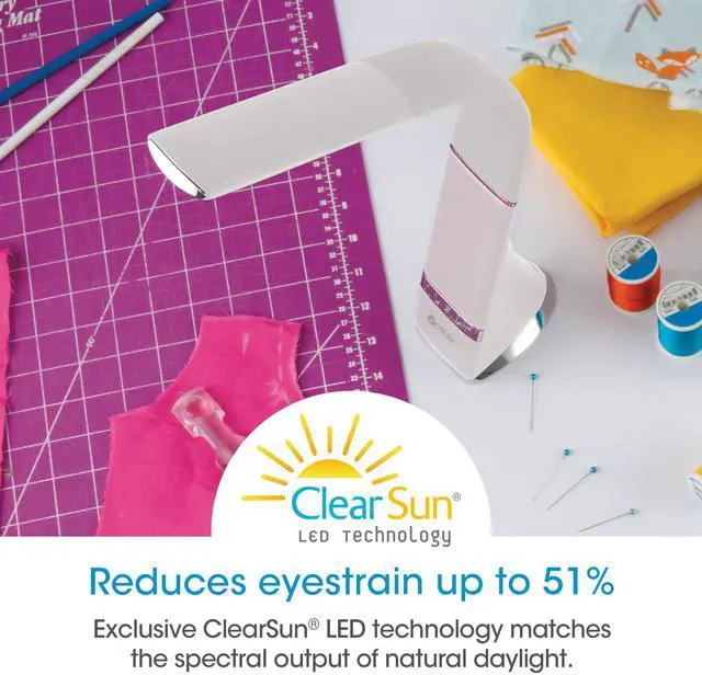 Alt view image 3 of 8 - OttLite Recharge LED Desk Lamp with ClearSun LED Technology - Portable, Dimmable & Flexible Gooseneck - Travel-Friendly Task Lamp with Rechargeable Battery - for Home, Reading, Office & College Dorms