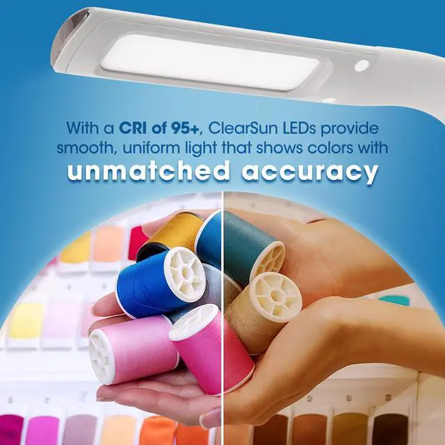 Alt view image 6 of 8 - OttLite Recharge LED Desk Lamp with ClearSun LED Technology - Portable, Dimmable & Flexible Gooseneck - Travel-Friendly Task Lamp with Rechargeable Battery - for Home, Reading, Office & College Dorms