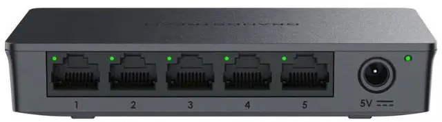 Alt view image 2 of 4 - Grandstream Layer 2 Unmanaged Switch, 5 x GigE, Plastic Case GWN7700