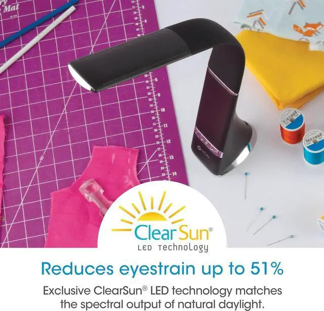 Alt view image 3 of 7 - OttLite Recharge LED Desk Lamp with ClearSun LED Technology - Portable, Dimmable & Flexible Gooseneck - Travel-Friendly Task Lamp with Rechargeable Battery - for Home, Reading, Office & College Dorms