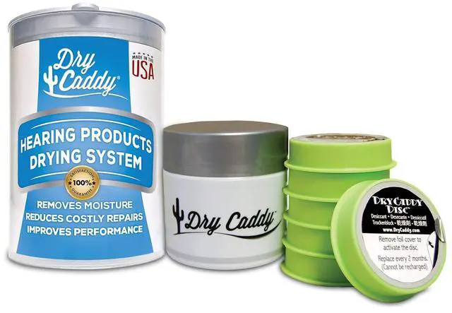 Alt view image 2 of 8 - DryCaddy by Dry & Store | Dry Aid Kit - Protection Against Moisture Damage for Hearing Aids, Cochlear Implants and Other Electronic Instruments