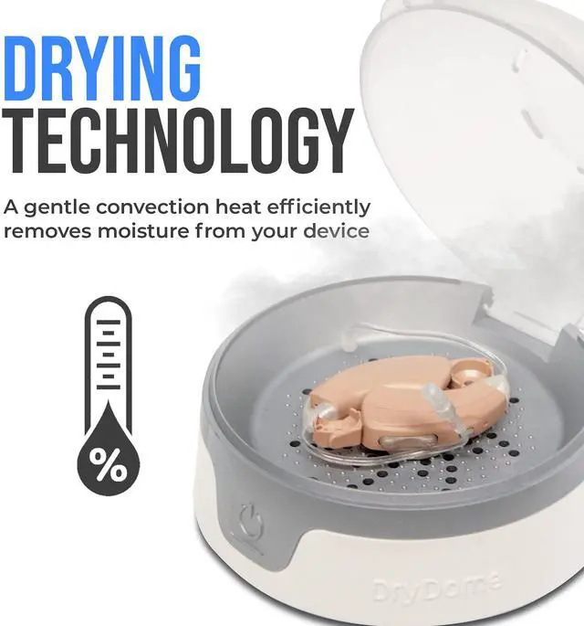 Alt view image 3 of 6 - DryDome by Dry & Store | Compact Dryer Using Convection | Hearing Aid Dehumidifier