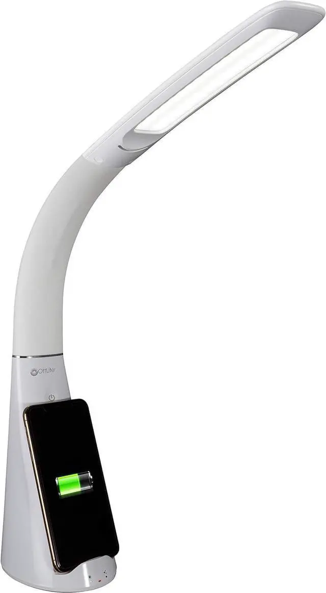 Alt view image 5 of 11 - OttLite Wellness Series® Sanitizing Purify LED Desk Lamp with Wireless Charging