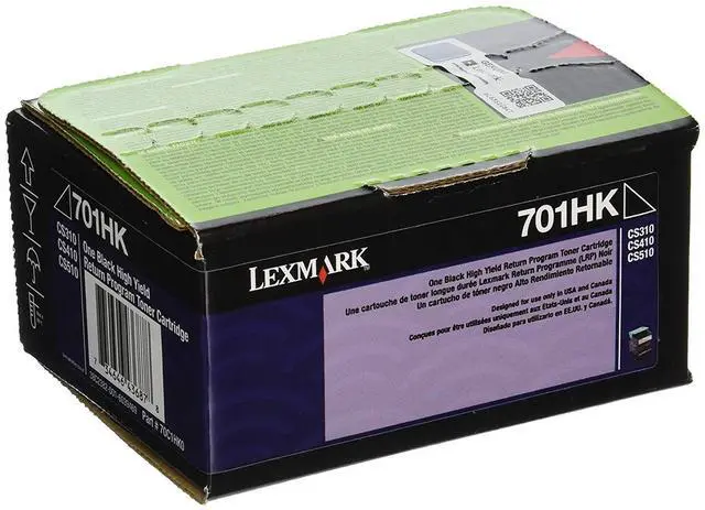 Main image of Lexmark 70C1HK0 Black High Yield Return Program Toner