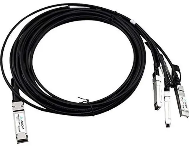 Alt view image 2 of 2 - AXIOM 40GBASE-CR4 QSFP+ TO 4 10GBASE-CU SFP+ PASSIVE DAC CISCO COMPATIBLE 3M