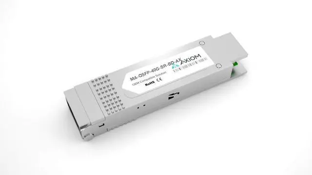 Main image of Axiom QSFP-40G-SR-BD-AX QSFP+ transceiver Module (Equivalent to: Cisco QSFP-40G-SR-BD) - 40 Gigabit LAN - 40GBASE-SR, 40GBASE-BiDi - LC Multi-Mode - up to 492 ft - 832-918 nm Cisco ASR 9001