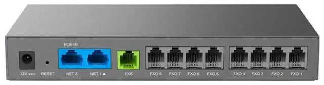 Alt view image 2 of 3 - Grandstream GS-HT881 8 FXO, 1 FXS, 2 GigE PoE NAT Router