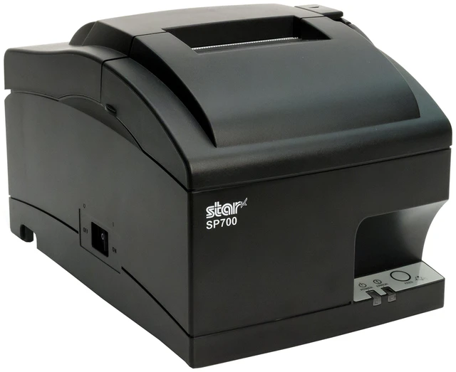 Alt view image 2 of 4 - Star Micronics 37999300 Model SP742MU Impact Friction Printer, Cutter, USB, Internal Power Supply Included, Gray