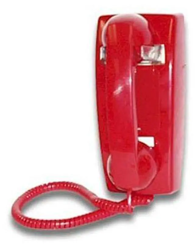 Main image of Viking K-1900W-2 Hot Line Wall Phone, Red