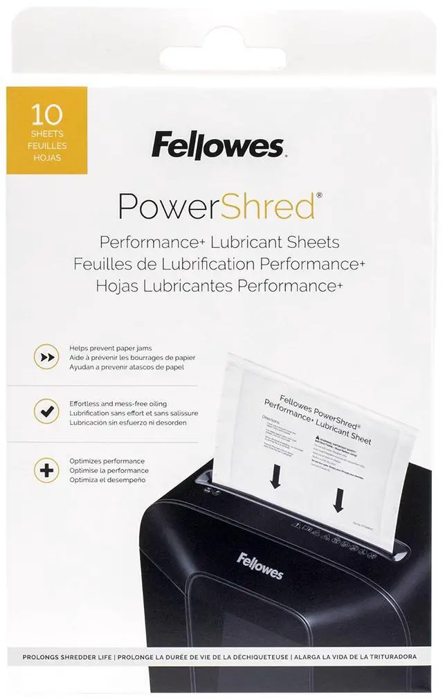 Alt view image 8 of 14 - Powershred Performance+ Lubricant Sheets 8.5 x 6 10/Pack 4015501