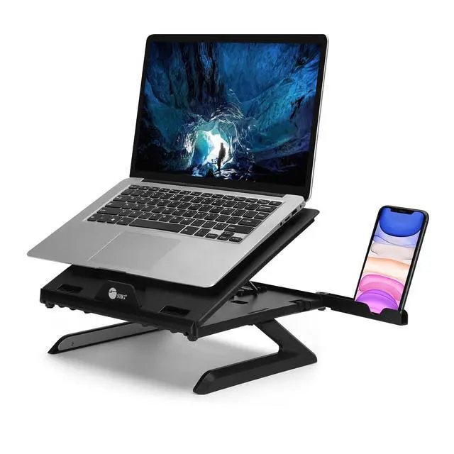 Alt view image 7 of 13 - SIIG Adjustable Riser Stand Holder for Laptop up to 17" CEMT3911S1